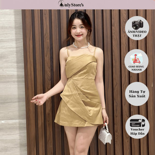 TK054 Đầm 2 dây tacta đi tiệc sang trọng