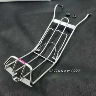  Baga giữa inox kẹp để đồ xe WAVE Thái ALPHA ZX... mẫu xưa 