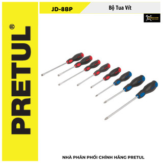 Bộ vít 8 cây có từ jd-8bp pretul - 20219