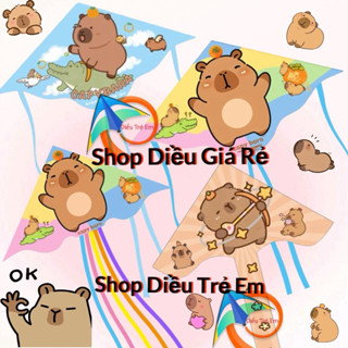 {2025} [MUA 1 ĐƯỢC 1] Diều capybara - TẶNG 150 mét dây (diều 3D, diều giá rẻ, diều đẹp, diều độc lạ, con diều) diều