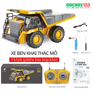 [Hỏa tốc HCM] Xe ben, máy xúc, máy ủi, xúc lật điều khiển từ xa YiGong phiên bản hợp kim cao cấp