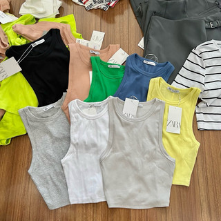 [AUTH] Áo 3 lỗ / sát nách croptop Za ra Auth