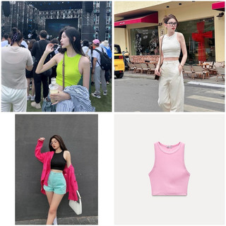 [AUTH] Áo 3 lỗ / sát nách croptop Za ra Auth