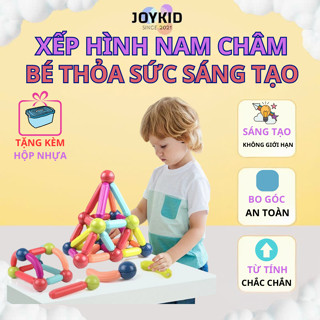  Bộ xếp hình nam châm lego lắp ráp 48 64 72 chi tiết có hộp đồ chơi lắp ráp an toàn cho bé 