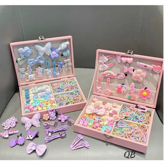 Kẹp Tóc, Hộp phụ kiện kẹp tóc PinkiBox cực dễ thương xinh xắn làm quà tặng sinh nhật cho bé gái