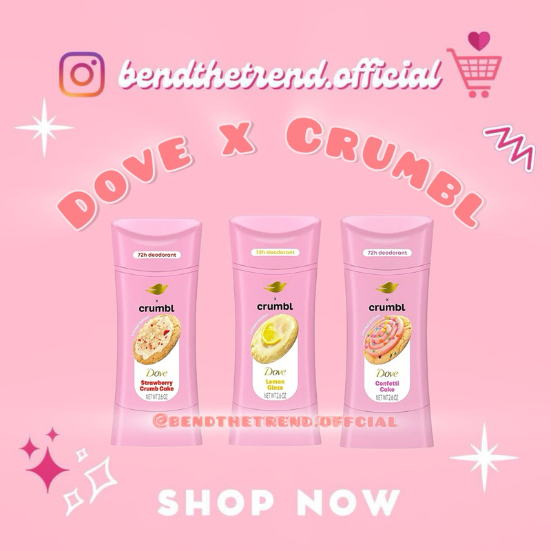 [AUTH-ĐỦ BILL] THANH LĂN NÁCH BẢN GIỚI HẠN DOVE x CRUMBL 72h DEODORANT