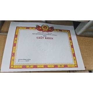 Phôi giấy khen đảng viên A4