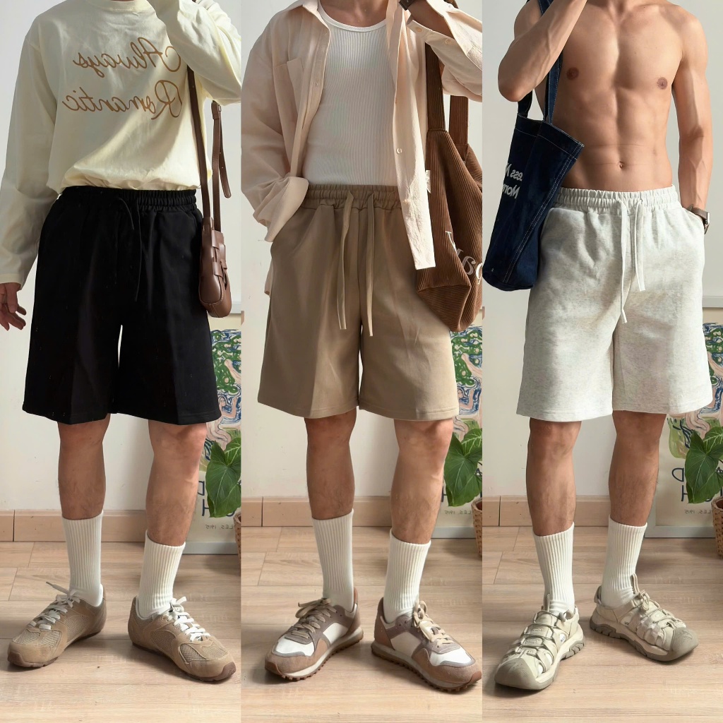 NOOBITA - Quần shorts lưng chun 8316