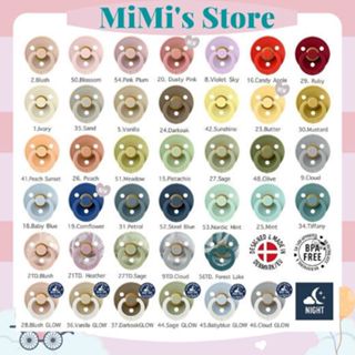   Tặng hộp đựng ti  Ti Giả BIBS Color Đan Mạch Chính Hãng 