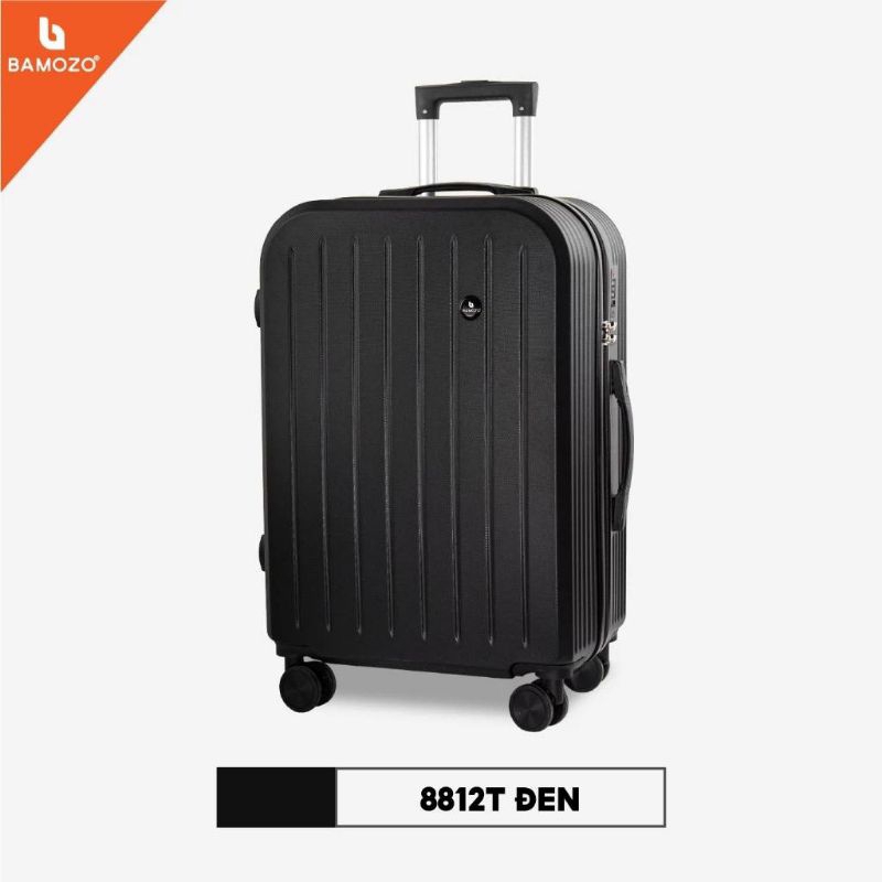 VALI DU LỊCH BAMOZO 8812 THỜI TRANG SIZE 20 MÀU ĐEN