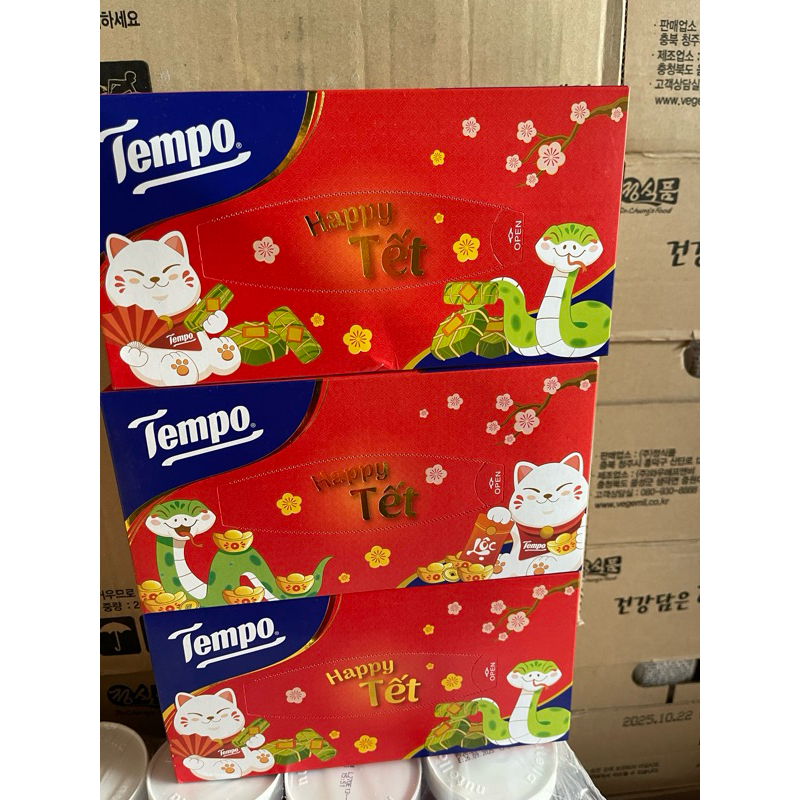 Khăn giấy tempo không mùi, bạc hà 90 miếng