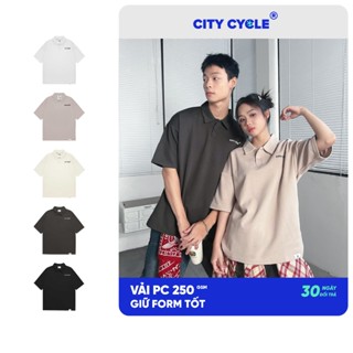 Áo thun polo nam nữ phông có cổ Local Brand Chính Hãng City Cycle Polo Oversize Lazy