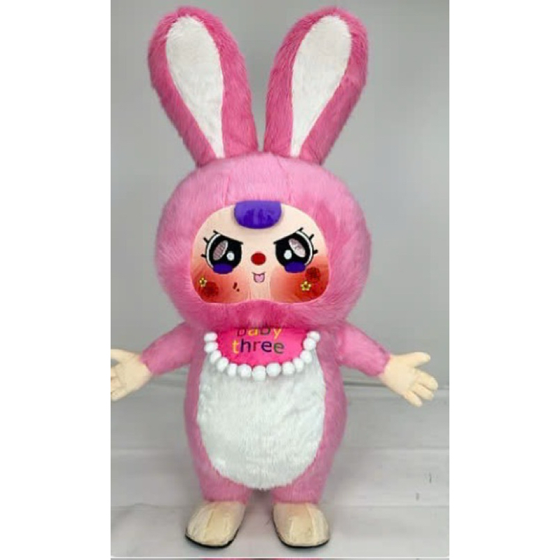 Mascot babythree, capybara , labubu bơm hơi khổng lồ hoạt náo hottrend trang phục gấu dâu gấu trúc