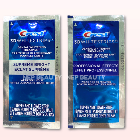 [1 GÓI] Miếng dán trắng răng Crest 3D White - Mỹ ( Supreme Flexfit / Professional Effects )