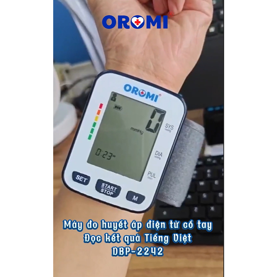 Máy Đo Huyết Áp Điện Tử Cổ Tay-Thương hiệu Nhật- GIỌNG NÓI TIẾNG VIỆT