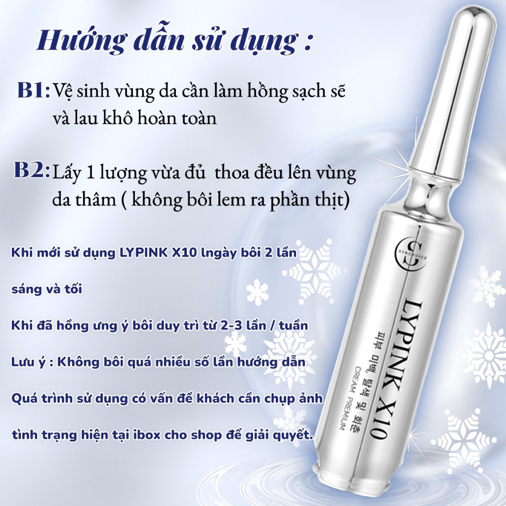 Hồng nhũ hoa Lypink x10 giảm thâm, giúp trắng mịn hồng ti tại nhà hiệu quả MiuXinh192 chuyên sỉ kem hồng cho spa