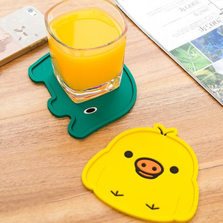 Miếng Lót Ly Hình Thú Bằng Silicon