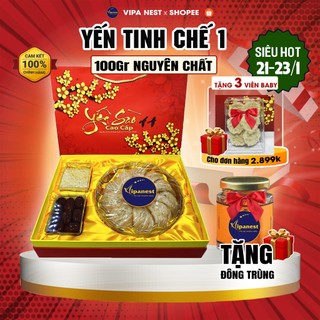  100g Yến Sào Tinh Chế SỢI DÀI LOẠI 1 Nguyên Chất Nha Trang Vipa Yến Xào Tinh Chế  Nha Trang  Khánh Hòa Cao Cấp 