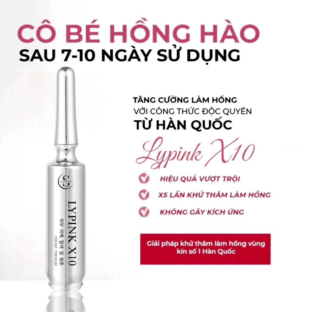 Hồng nhũ hoa Lypink x10 giảm thâm, giúp trắng mịn hồng ti tại nhà hiệu quả ShopSinh16