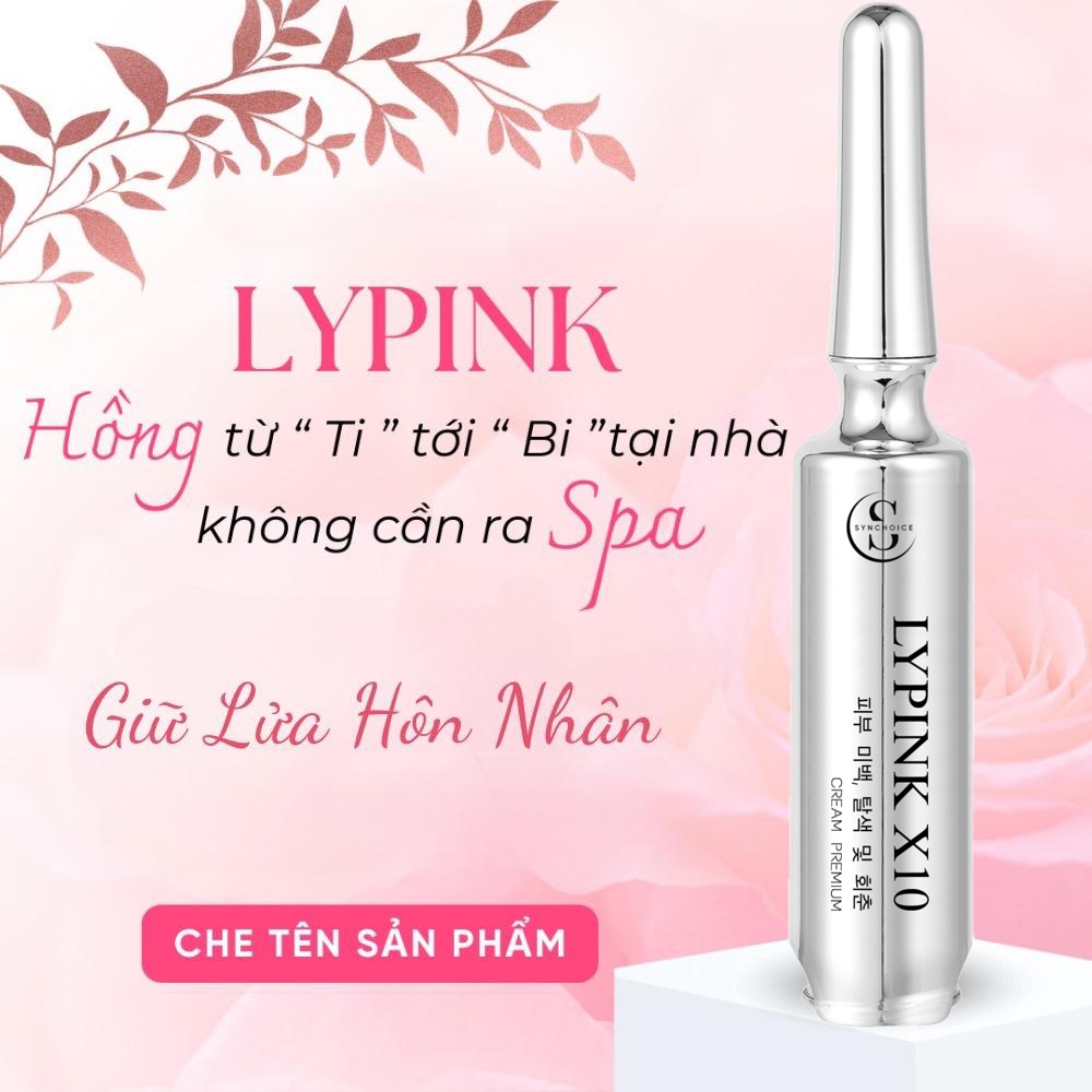 Hồng nhũ hoa Lypink x10 giảm thâm, giúp trắng mịn hồng ti tại nhà hiệu quả ShopSinh16