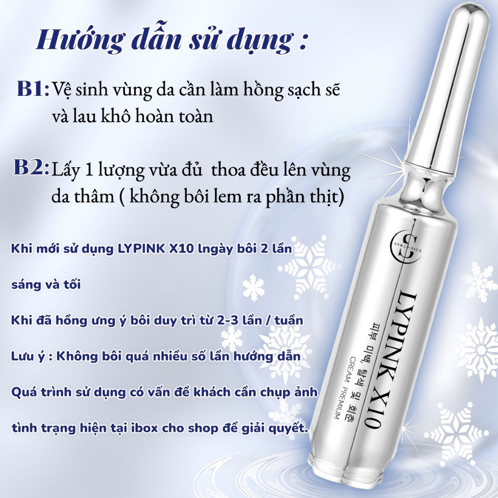 Hồng nhũ hoa Lypink x10 giảm thâm, giúp trắng mịn hồng ti tại nhà hiệu quả ShopSinh16