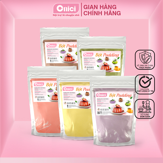 SET LÀM PUDDING TRỨNG, DÂU, SOCOLA, MÔN,MATCHA