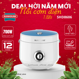Nồi cơm điện nắp gài Sunhouse Mama 1.8 lít SHD8606