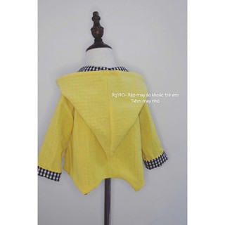 RG190_Rập giấy may áo khoác trẻ em