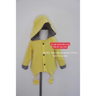 RG190_Rập giấy may áo khoác trẻ em