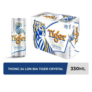  thùng 24 lon bia Tiger Crystal   tiger bạc  330ml 