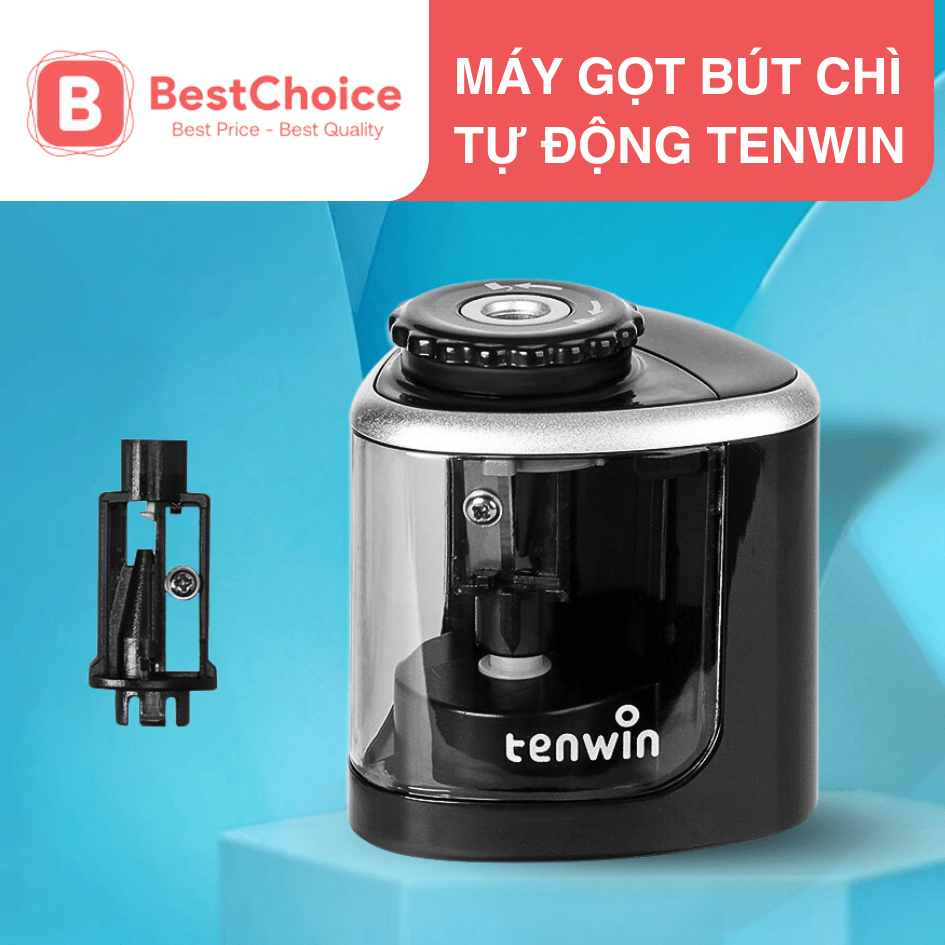 Máy Gọt Bút Chì Tự Động Tenwin Tiện Lợi, Độ Bền Cao, Gọt Nhọn Và Nhanh, Dành Cho Học Sinh, Văn Phòng