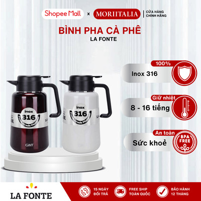Bình Pha Trà, Cà Phê SUS316 La Fonte 2200ML - 014748