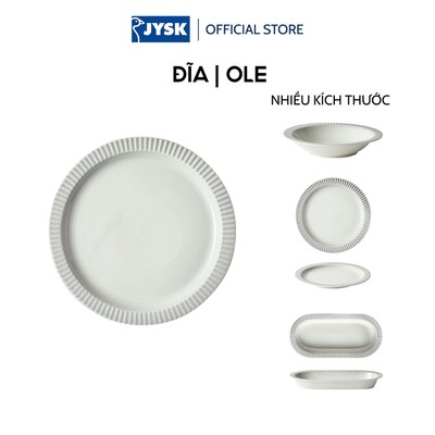 Đĩa | OLE | gốm | trắng/xám | nhiều kích thước