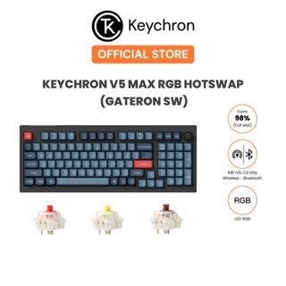 Bàn phím cơ không dây Keychron V5 Max RGB Hotswap (Gateron Sw)