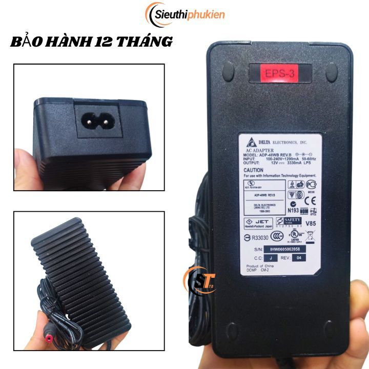 Cục nguồn màn hình máy tính Dell S2216M S2216Mc zin - bảo hành 1 năm, Adapter LCD DELL 12v 3.33a