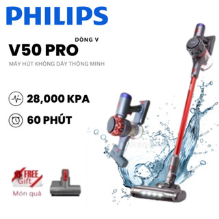 Máy hút bụi không dây Philips V-Series V50 PRO |Máy hút bụi cầm tay |Công suất hút 28.000KPA 60 phút