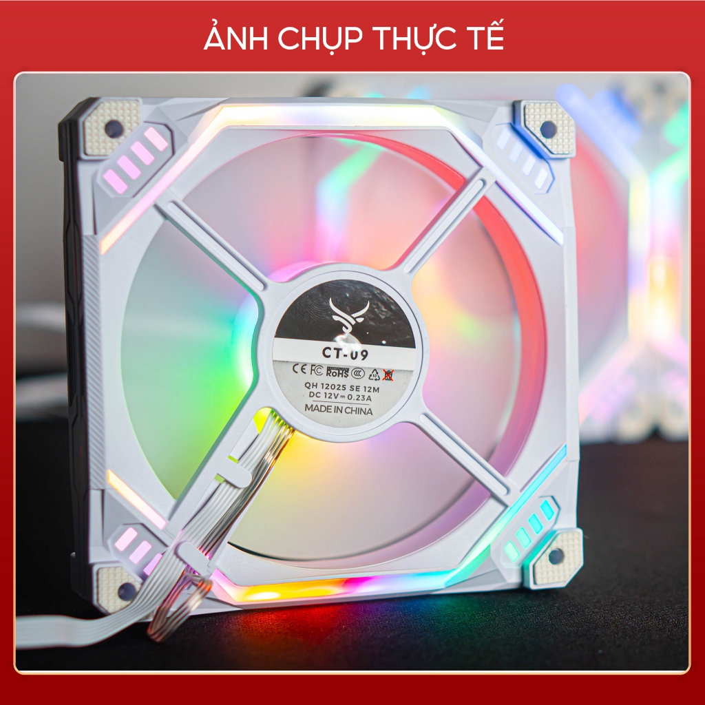 Combo 5 quạt tản nhiệt PC, fan case Led RGB Centaur CT09 - Hàng chính hãng | BigBuy360 - bigbuy360.vn