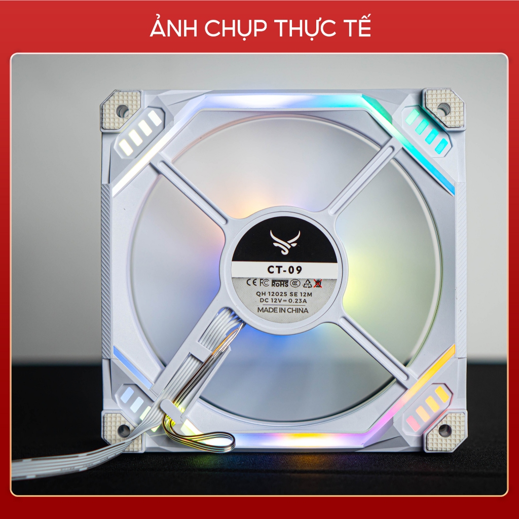 Combo 5 quạt tản nhiệt PC, fan case Led RGB Centaur CT09 - Hàng chính hãng | BigBuy360 - bigbuy360.vn