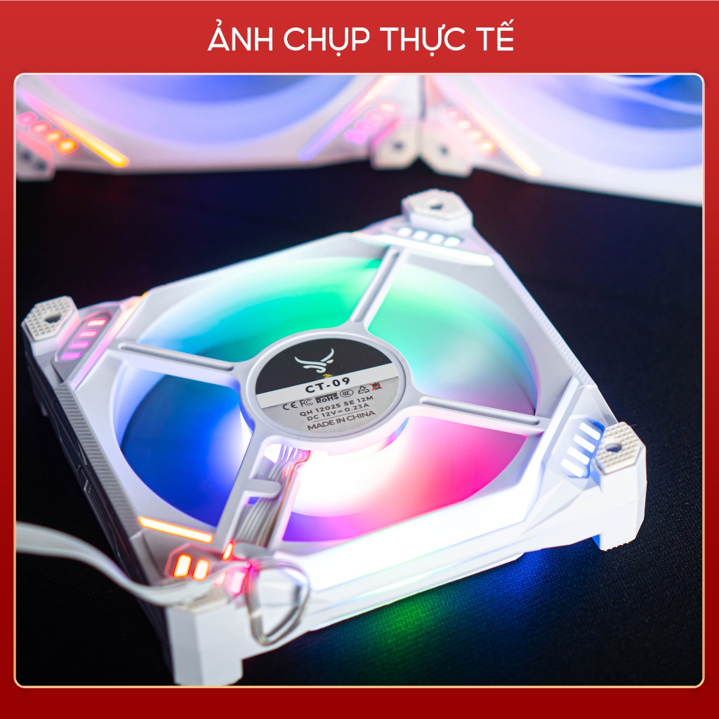 Combo 5 quạt tản nhiệt PC, fan case Led RGB Centaur CT09 - Hàng chính hãng | BigBuy360 - bigbuy360.vn