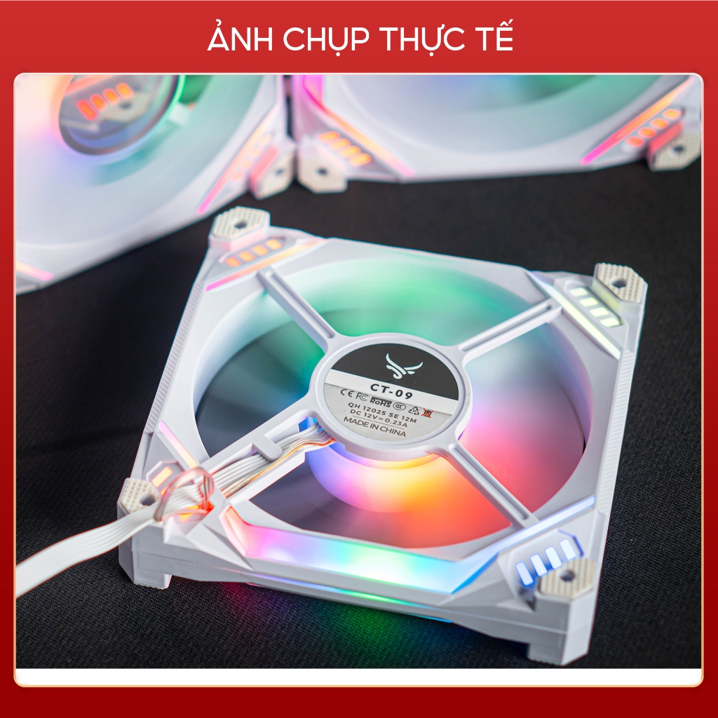 Combo 5 quạt tản nhiệt PC, fan case Led RGB Centaur CT09 - Hàng chính hãng | BigBuy360 - bigbuy360.vn