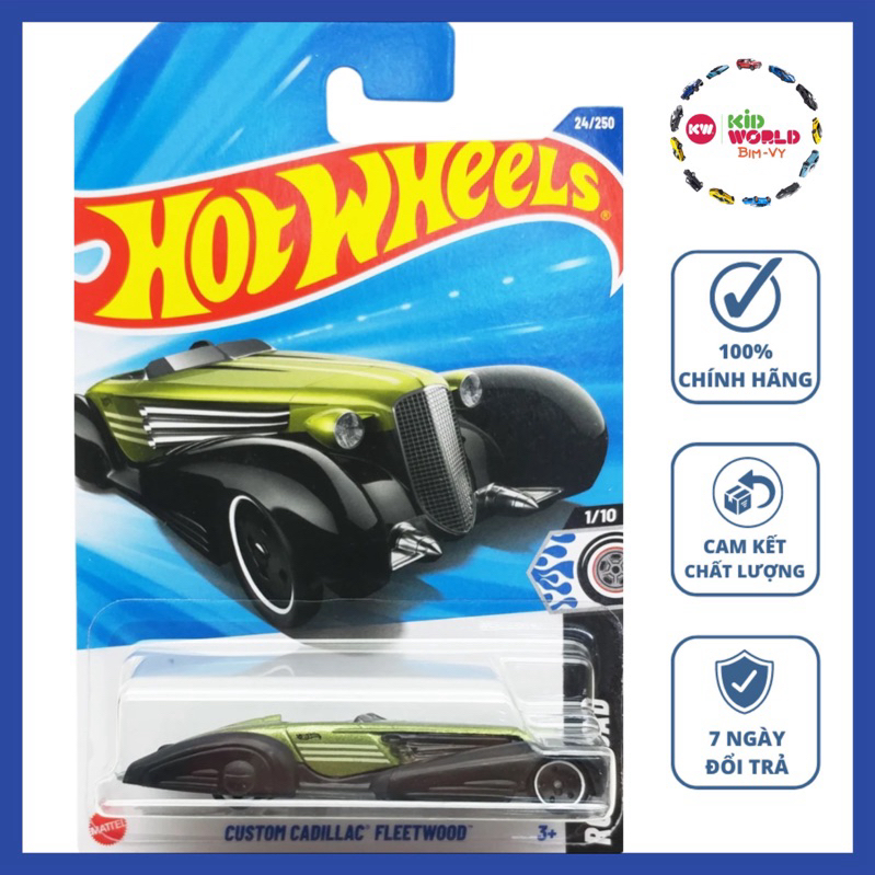 Xe mô hình Hot Wheels basic Custom Cadillac Fleetwood HYW77.
