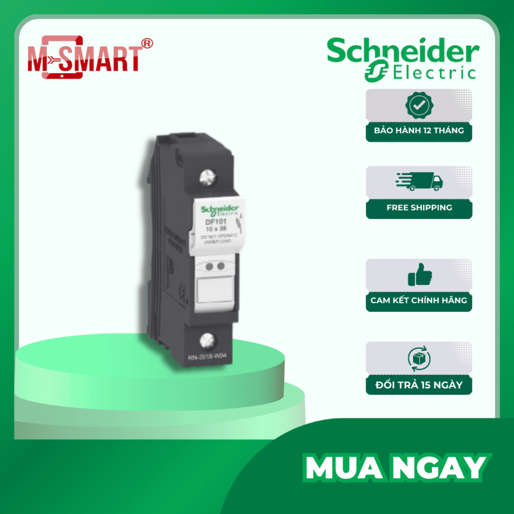 Đế cầu chì 1P SCHNEIDER TeSys DF81, DF101, DF141, DF221