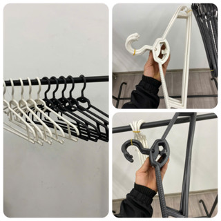 Combo 10 móc nhựa cổ xoay 360 độ,kích thước rộng vai 41cm