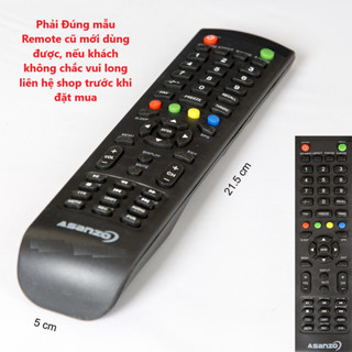 Asanzo dài - Remote điều khiển Tivi Asanzo thường (Giống mẫu mới dùng được) _ Tặng Pin