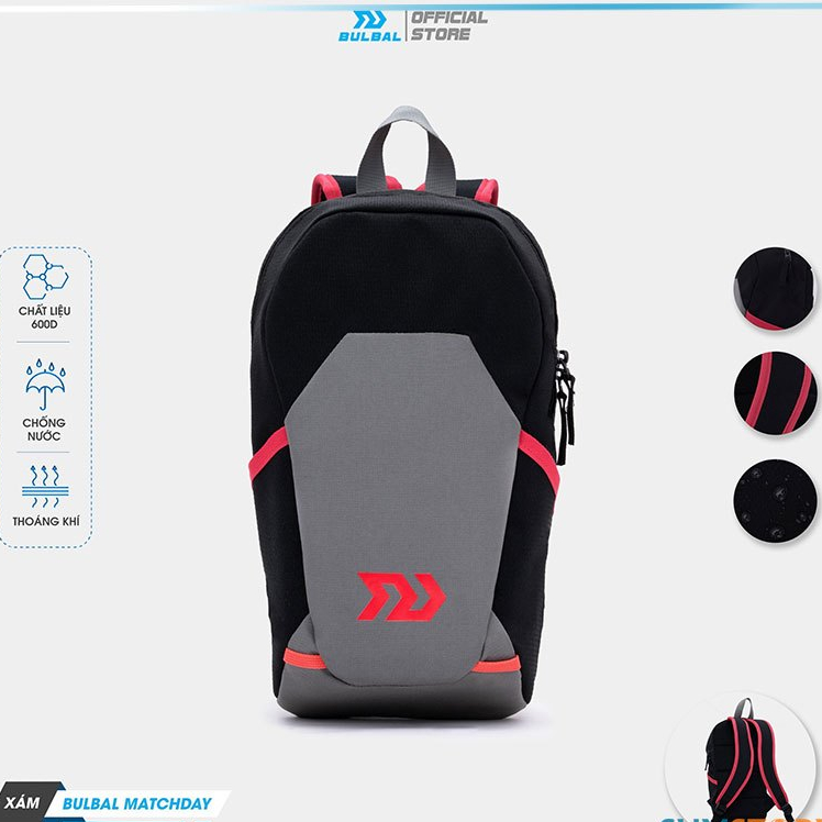 Balo Thể Thao Bulbal MatchDay Màu Xám - Balo Thể Thao Chống Thấm Nước