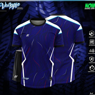 Áo Bóng Đá Amac Valkyrie Màu Xanh Bích - Áo Đá Banh Thể Thao Thun Mè Cao Cấp