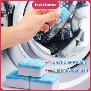 Hộp 12 Gói Bột Tẩy Vệ Sinh Lồng Máy Giặt Diệt Khuẩn Tẩy Sạch Chất Cặn Mảng Bám Ẩm Mốc (Viên Trắng) U343