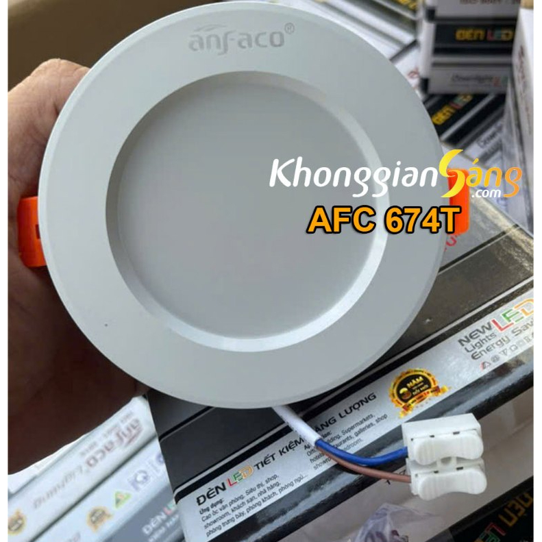 [CHÍNH HÃNG] ĐÈN LED ÂM TRẦN SIÊU SÁNG THÂN NHÔM CAO CẤP ANFACO 7W - 9W - 12W (BH 3 NĂM)