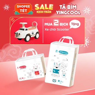 Bỉm Yingcool full size - combo mua 2 bịch tặng 1 xe chòi chân Scooter cho bé