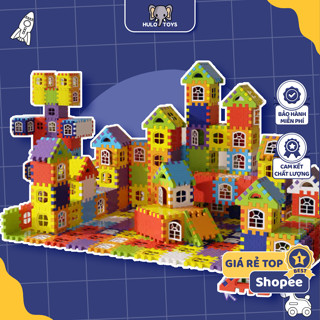 Đồ Chơi Lắp Ghép Khối Xây Dựng 3D Hulo Toys Xếp Hình, 210 Chi Tiết, Đồ Chơi Giáo Dục, DIY, Sáng Tạo